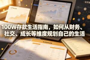 付费文章：100W存款生活指南，如何从财务、社交、成长等维度规划自己的生活