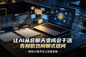 （19130期）让AI从会聊天变成会干活，告别低效闲聊式提问，解锁AI数字员工搭建思维