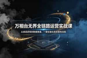（19158期）万相台无界全链路运营实战课，从底层逻辑到数据复盘，一套标准化投放落地流程