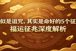 付费文章：《看似是诅咒，其实是命好的5个征兆》福运征兆深度解析