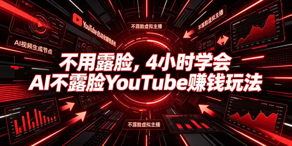 不用露脸，4小时学会AI不露脸YouTube賺钱玩法【原创双语字幕】