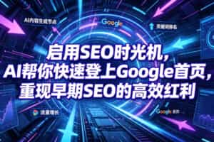 启用SEO时光机，AI帮你快速登上Google首页，重现早期SEO的高效红利【原创双语字幕】