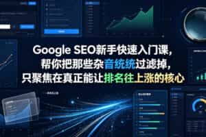 Google SEO新手快速入门课，帮你把那些杂音统统过滤掉，只聚焦在真正能让排名往上涨的核心动作【原创双语字幕】