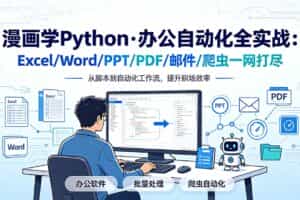 （19270期）漫画学Python·办公自动化全实战：Excel/Word/PPT/PDF/邮件/爬虫一网打尽