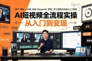 （19250期）AI短视频全流程实操：即梦·蝉镜·小云雀·豆包·Deepseek·剪映｜多工具联合实操从入门到变现