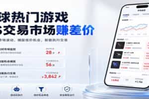 全球热门游戏CS交易市场赚差价，一个账号一部手机即可稳定运行，月入过万