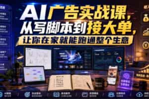 AI广告实战课，从写脚本到接大单，让你在家就能跑通整个生意【原创双语字幕】