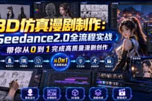 3D仿真漫剧制作：Seedance2.0全流程实战，带你从0到1完成高质量漫剧创作