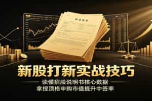 新股打新实战技巧：读懂招股说明书核心数据，拿捏顶格申购市值提升中签率