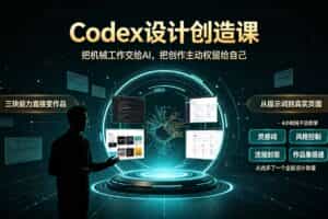 （19362期）Codex设计创造课-2期，小白也能掌握的Codex设计创造技巧，把机械工作交给AI，把创作主动权留给自己