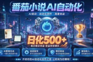 小白可做番茄AI，居家轻创业，每日稳赚500➕，普通人低门槛轻松线上增收【揭秘】