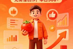 番茄小说达人全自动变现，普通人轻松日入500+