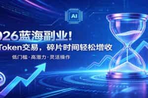 AI Token算力赛道！普通人可入局的数字副业，零门槛快速起步