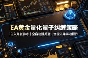 EA黄金量化量子纠缠策略，日入几张，全自动賺美金，全程不用手动操作！【揭秘】