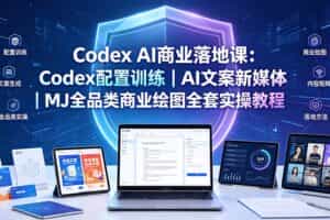 （19460期）Codex AI商业落地课：Codex配置训练｜AI文案新媒体｜MJ全品类商业绘图全套实操教程