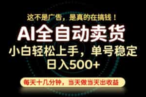 这不是广告，是真的在搞钱！当天做，当天变现，单号日入稳定500+，长期稳定可做！【揭秘】