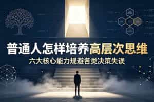 （19479期）付费文章：普通人怎样培养高层次思维，六大核心能力规避各类决策失误