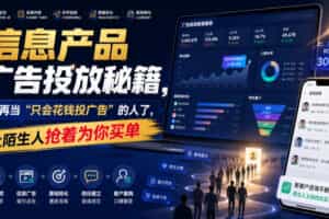 信息产品广告投放秘籍，别再当“只会花钱投广告”的人了，让陌生人抢着为你买单【原创双语字幕】