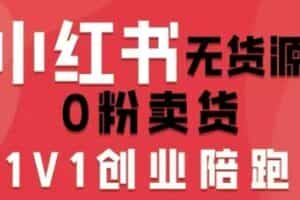 小红书无货源0粉电商课，开店准备、选品策略、笔记撰写、视频剪辑、数据分析、账号打造、资料文档（更新26年7月24日）