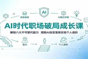 AI时代职场破局成长课：解锁八大不可替代能力，摆脱AI信息茧房实现个人进阶