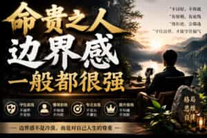 （19588期）付费文章：命贵之人，边界感一般都很强，从五大维度拆解建立强边界的实操方法