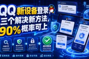 QQ新设备登录，三个解决新方法，90%概率可上
