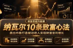 （19628期）付费文章：纳瓦尔10条致富心法，跳出内卷打造被动收入实现财富复利增长