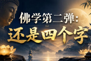 付费文章：佛学第二弹：还是四个字