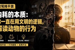 (19849期)付费文章:只写纯干货-内耗的本质:你一直在用文明的逻辑,解读动物的行为