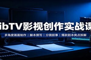 libTV影视创作实战课：多角度画面制作，脚本撰写，分镜叙事，爆款剧本爽点拆解