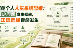付费文章：搭建个人人生系统思维：减少问题发生概率，让正确选择自然发生