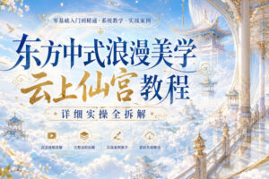 东方中式浪漫美学云上仙宫教程，详细实操全拆解