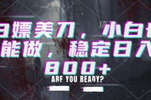 （20163期）白嫖美刀，小白也能做，稳定日入800+
