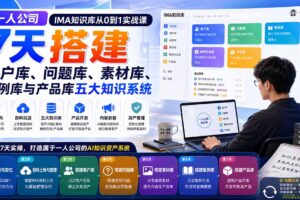 （20191期）一人公司IMA知识库从0到1实战课：7天搭建客户库、问题库、素材库、案例库与产品库五大知识系统