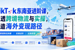 TikTok东南亚进阶课，吃透跨境物流与实操，打造海外变现路径