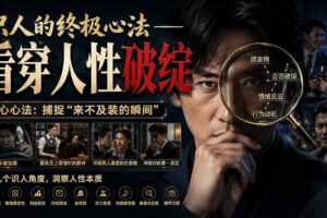 （20200期）付费文章：识人的终极心法——看穿人性破绽