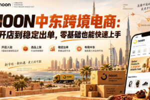 NOON中东跨境电商：从开店到稳定出单，零基础也能快速上手（更新2026）
