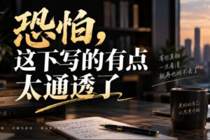 灏泽叔最新付费文章：恐怕，这下写的有点太通透了