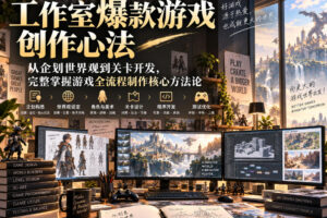 工作室爆款游戏创作心法｜从企划世界观到关卡开发，完整掌握游戏全流程制作核心方法论