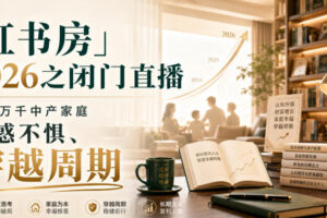 「虹书房」2026之闭门直播，陪伴万千中产家庭，不惑不惧、穿越周期