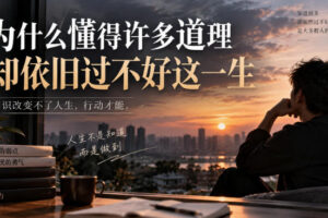 某社群精选文：为什么懂得许多道理却依旧过不好这一生？