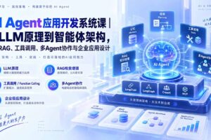 （20564期）AI Agent应用开发系统课-179节｜从LLM原理到智能体架构，掌握RAG、工具调用、多Agent协作与企业应用设计