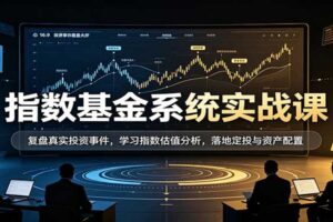 指数基金系统实战课：复盘真实投资事件，学习指数估值分析，落地定投与资产配置