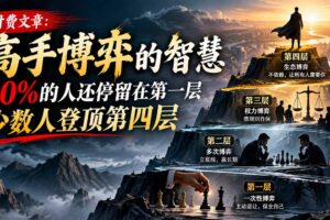 （20628期）【无水印】付费文章：高手博弈的智慧，90%的人还停留在第一层，少数人登顶第四层