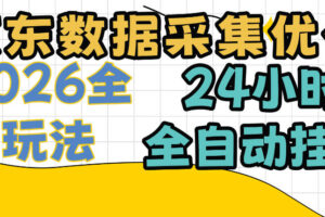 京东数据采集优化，单机日入300+，24小时纯挂G项目，适合所有人群【揭秘】