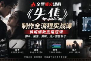 全网爆火短剧《失焦》制作全流程实战课｜拆解爆款底层逻辑，脚本、画面、剪辑、成片完整教学