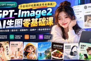 （20944期）不会设计也能做出专业海报！GPT-Image2从零教你AI生图、提示词、封面制作、品牌IP与商业视觉设计