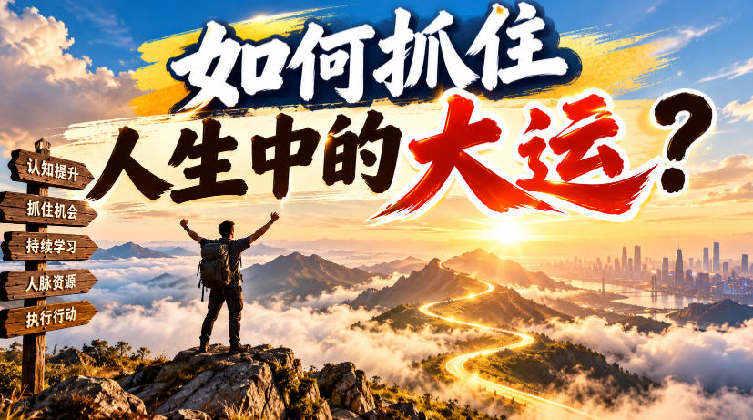 某公众号付费文章：如何抓住人生中的大运？