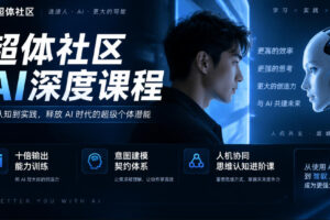 超体社区AI深度课程,十倍输出能力训练,意图建模契约体系,人机协同思维认知进阶课